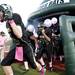 The Huron football team takes the field before the game against Pioneer on Friday. Daniel Brenner I AnnArbor.com